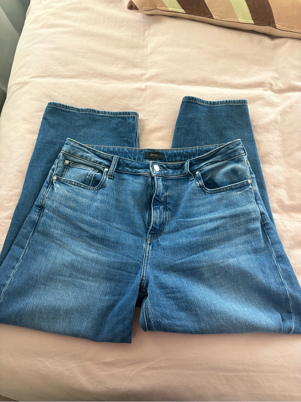 Quince Bella Stretch Barrel Jeans